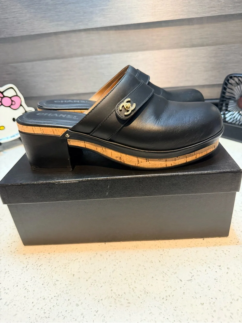 CHANEL slip mules